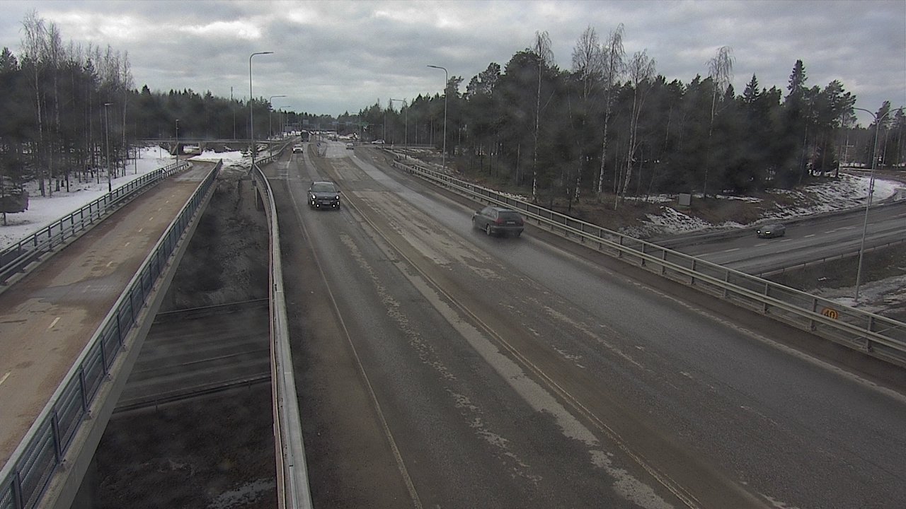 Weather Camera Image Väg 4 Oleåborg, Pateniemi, Oulu, Pohjois-Pohjanmaa