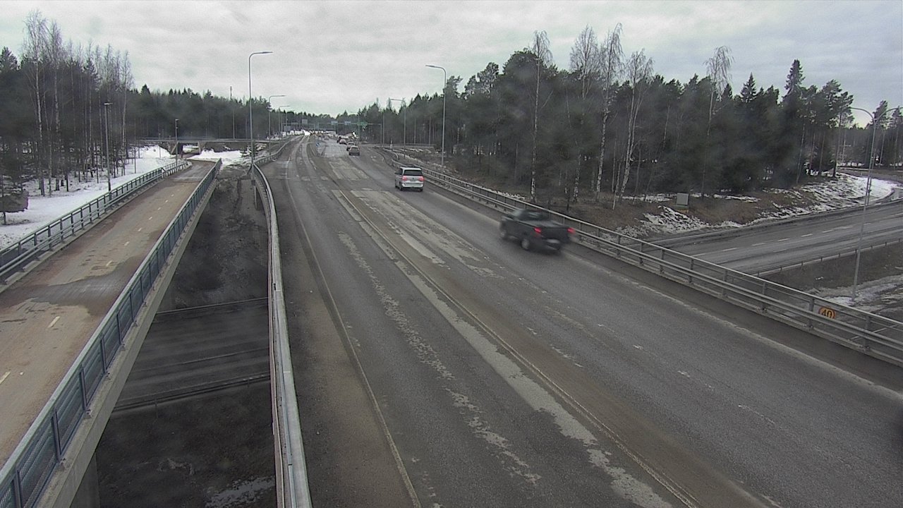 Weather Camera Image Väg 4 Oleåborg, Pateniemi, Oulu, Pohjois-Pohjanmaa