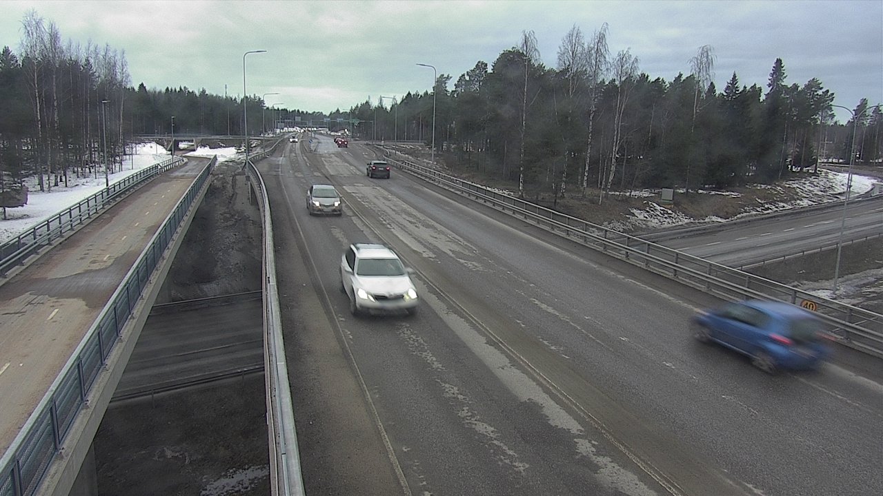 Weather Camera Image Väg 4 Oleåborg, Pateniemi, Oulu, Pohjois-Pohjanmaa