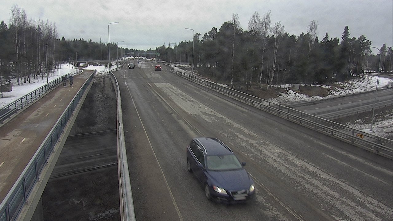 Weather Camera Image Väg 4 Oleåborg, Pateniemi, Oulu, Pohjois-Pohjanmaa