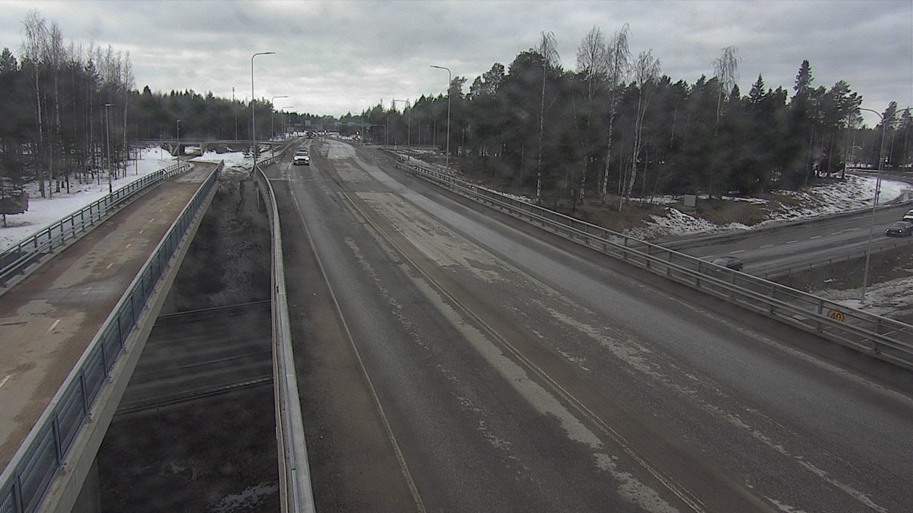 Weather Camera Image Väg 4 Oleåborg, Pateniemi, Oulu, Pohjois-Pohjanmaa