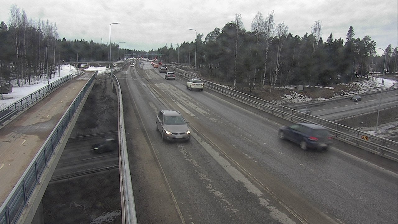 Weather Camera Image Väg 4 Oleåborg, Pateniemi, Oulu, Pohjois-Pohjanmaa