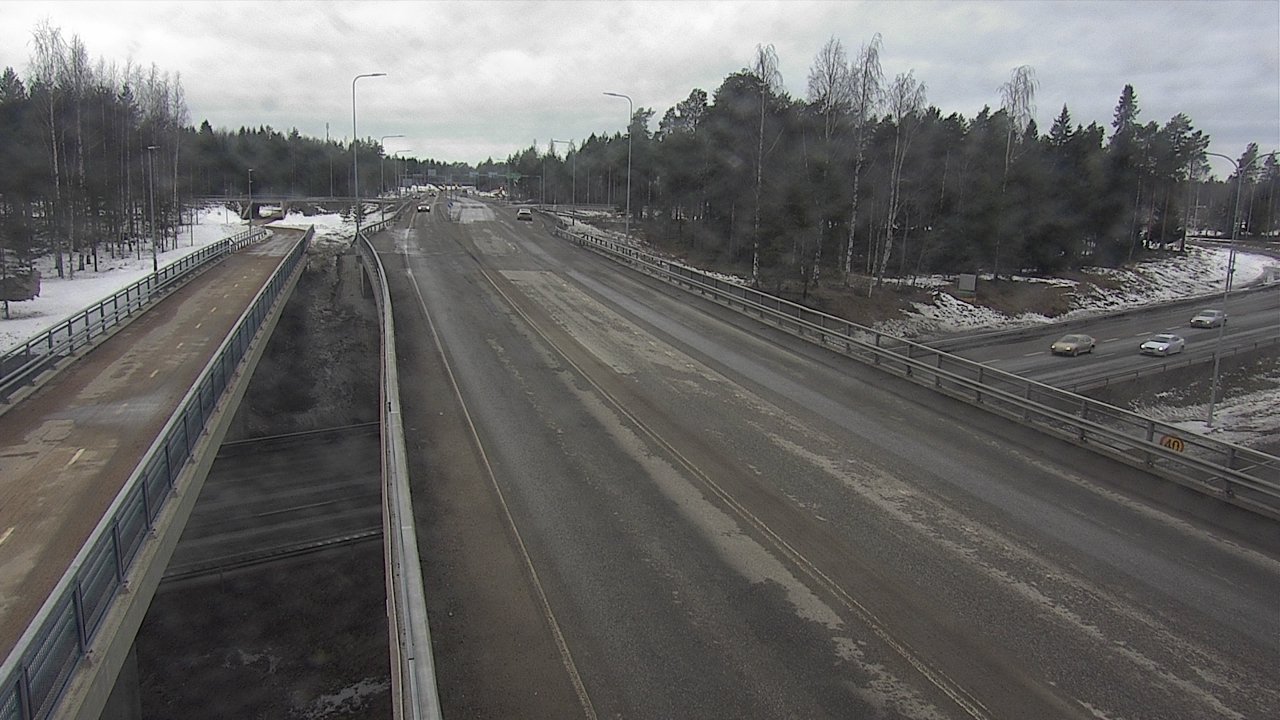 Weather Camera Image Väg 4 Oleåborg, Pateniemi, Oulu, Pohjois-Pohjanmaa