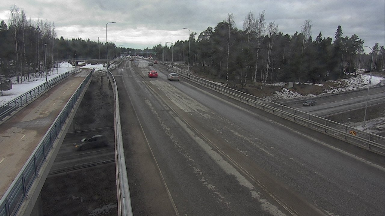 Weather Camera Image Väg 4 Oleåborg, Pateniemi, Oulu, Pohjois-Pohjanmaa