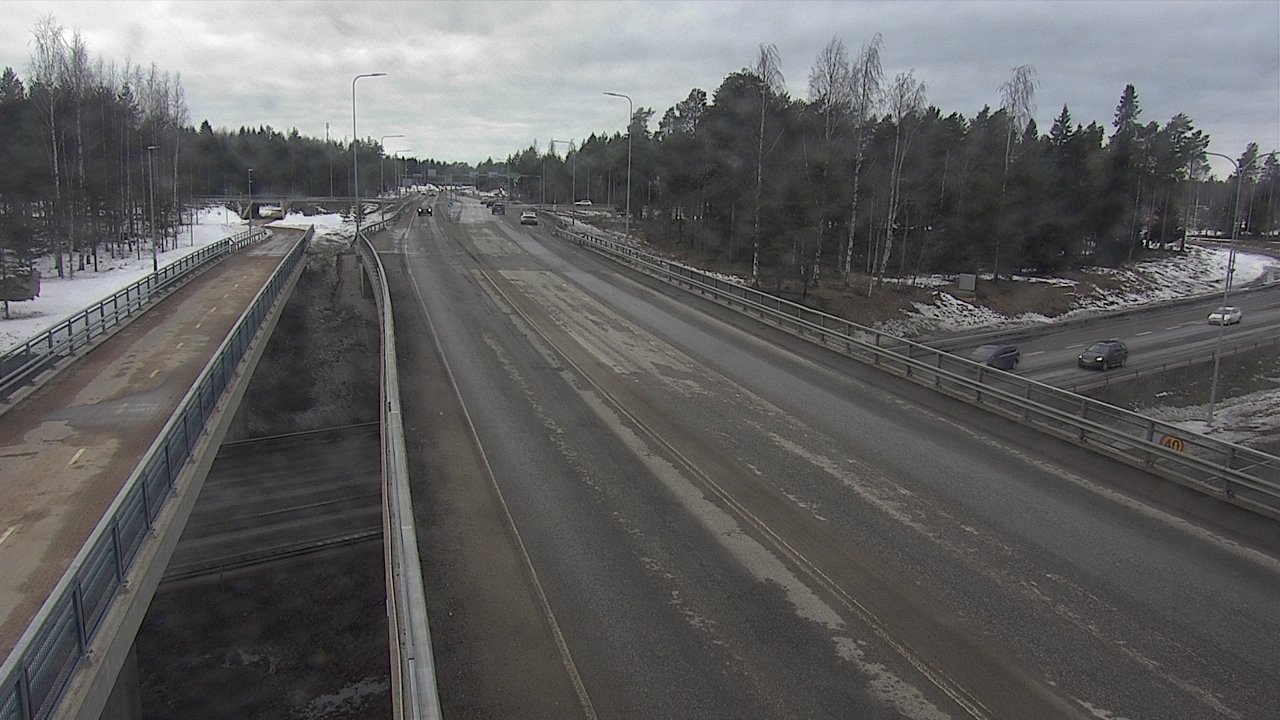 Weather Camera Image Väg 4 Oleåborg, Pateniemi, Oulu, Pohjois-Pohjanmaa
