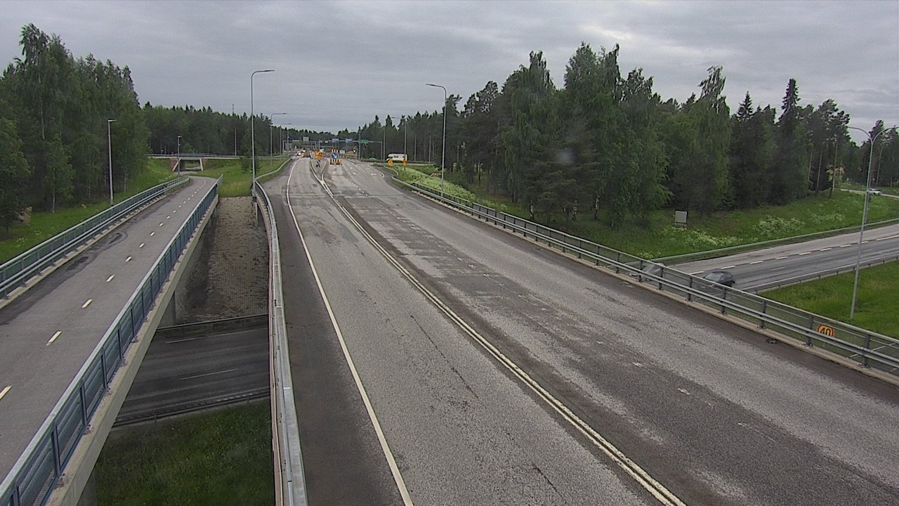 Weather Camera Image Väg 4 Oleåborg, Pateniemi, Oulu, Pohjois-Pohjanmaa