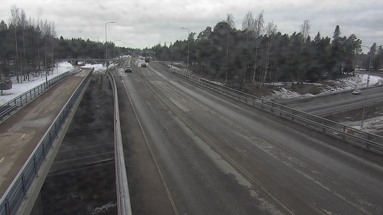 Weather Camera Image Väg 4 Oleåborg, Pateniemi, Oulu, Pohjois-Pohjanmaa