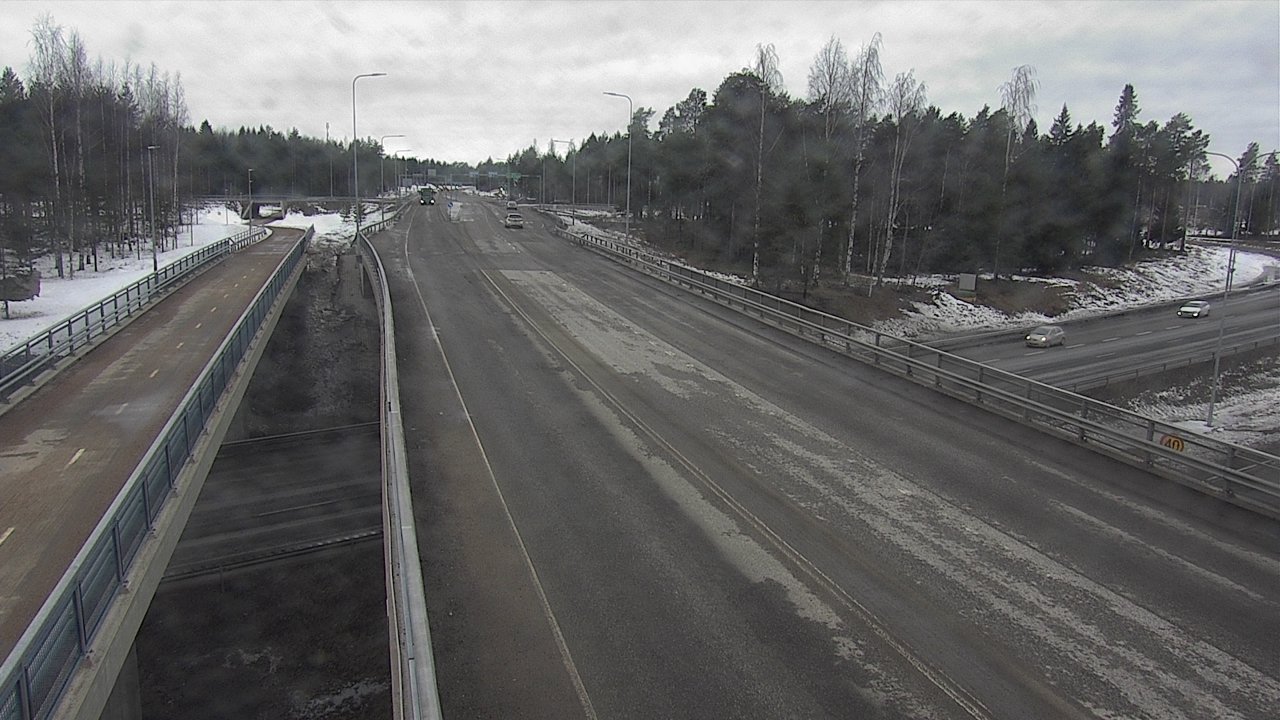 Weather Camera Image Väg 4 Oleåborg, Pateniemi, Oulu, Pohjois-Pohjanmaa