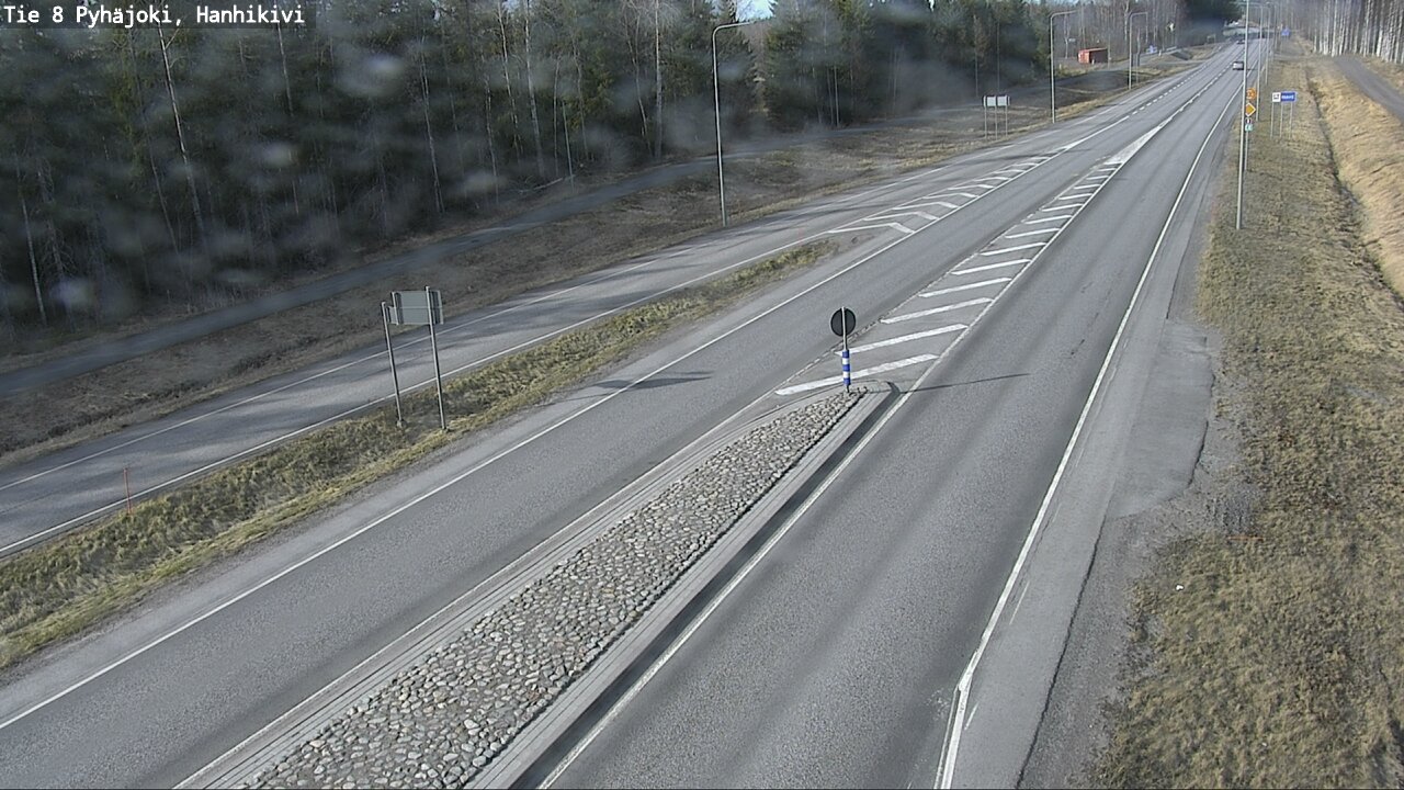 Weather Camera Image Väg 8 Pyhäjoki, Hanhikivi, Pyhäjoki, Pohjois-Pohjanmaa