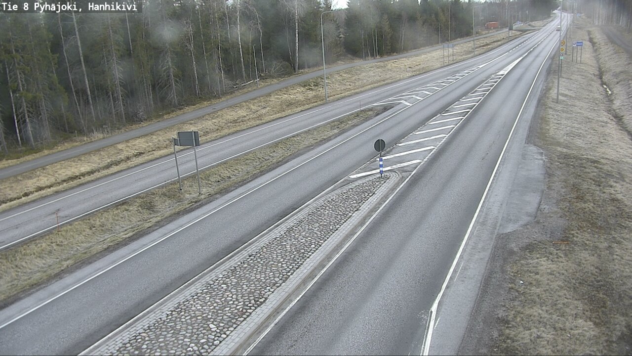 Weather Camera Image Väg 8 Pyhäjoki, Hanhikivi, Pyhäjoki, Pohjois-Pohjanmaa