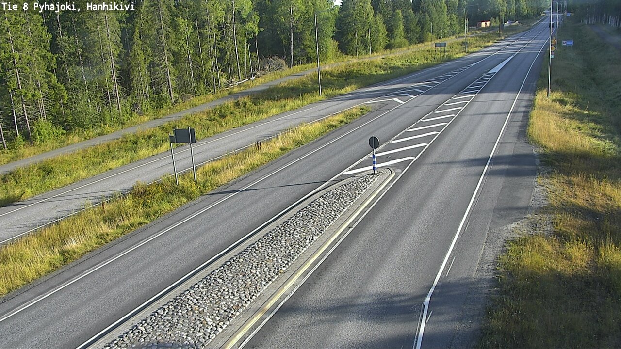 Weather Camera Image Road 8 Pyhäjoki, Hanhikivi, Pyhäjoki, Pohjois-Pohjanmaa