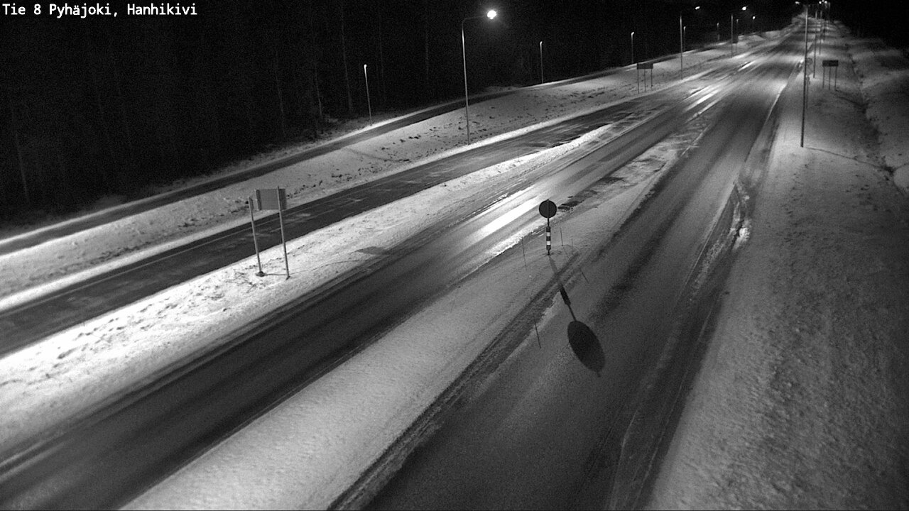 Weather Camera Image Väg 8 Pyhäjoki, Hanhikivi, Pyhäjoki, Pohjois-Pohjanmaa