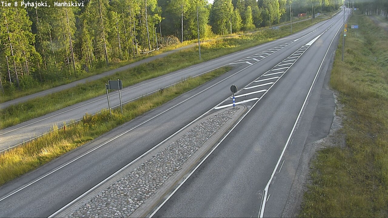 Weather Camera Image Road 8 Pyhäjoki, Hanhikivi, Pyhäjoki, Pohjois-Pohjanmaa