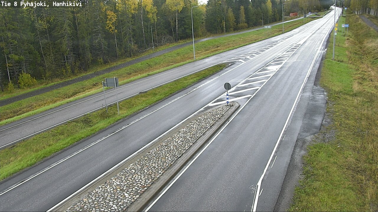 Weather Camera Image Väg 8 Pyhäjoki, Hanhikivi, Pyhäjoki, Pohjois-Pohjanmaa