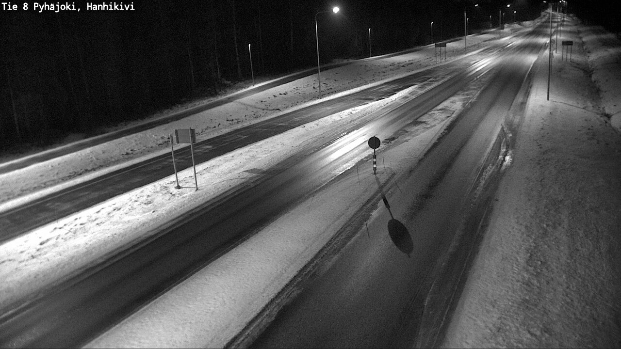 Weather Camera Image Väg 8 Pyhäjoki, Hanhikivi, Pyhäjoki, Pohjois-Pohjanmaa