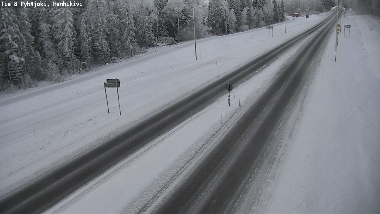 Weather Camera Image Road 8 Pyhäjoki, Hanhikivi, Pyhäjoki, Pohjois-Pohjanmaa