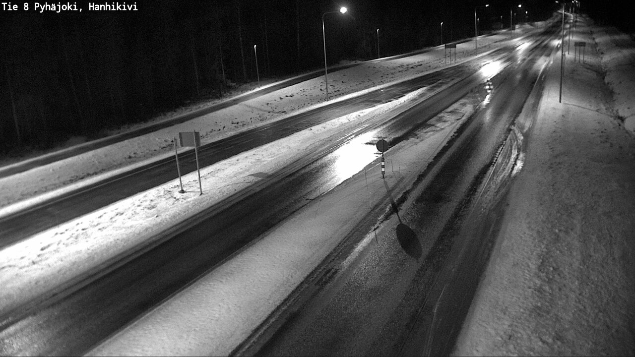 Weather Camera Image Väg 8 Pyhäjoki, Hanhikivi, Pyhäjoki, Pohjois-Pohjanmaa