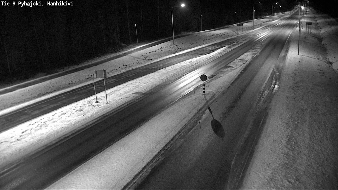 Weather Camera Image Väg 8 Pyhäjoki, Hanhikivi, Pyhäjoki, Pohjois-Pohjanmaa