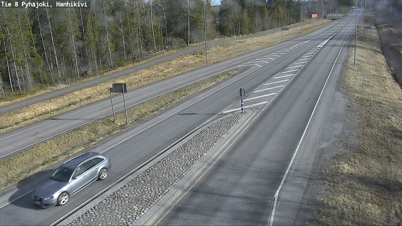 Weather Camera Image Väg 8 Pyhäjoki, Hanhikivi, Pyhäjoki, Pohjois-Pohjanmaa