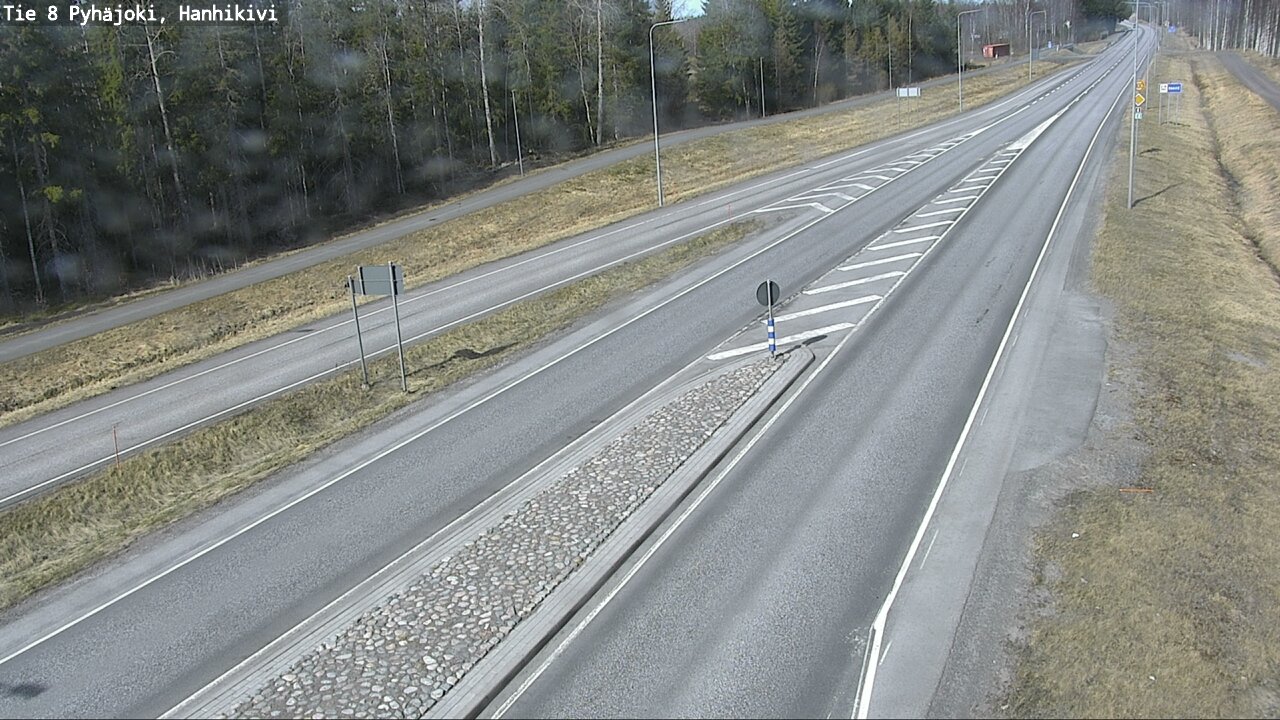 Weather Camera Image Väg 8 Pyhäjoki, Hanhikivi, Pyhäjoki, Pohjois-Pohjanmaa