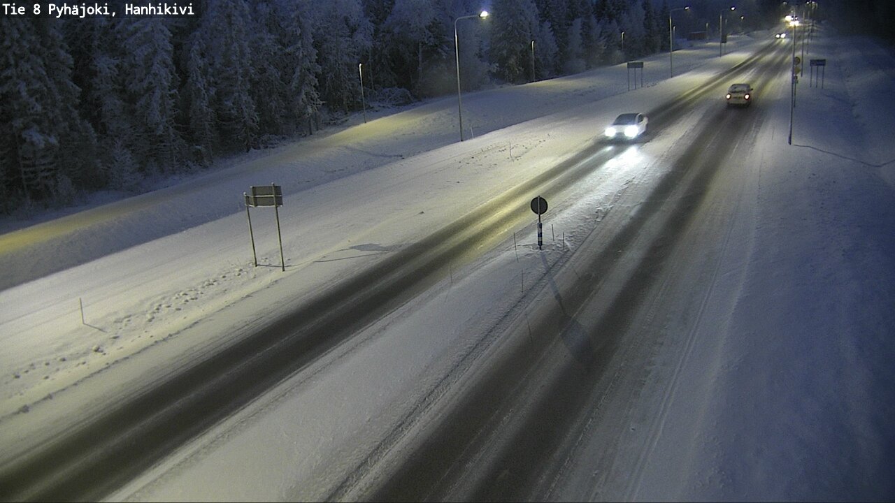 Weather Camera Image Road 8 Pyhäjoki, Hanhikivi, Pyhäjoki, Pohjois-Pohjanmaa