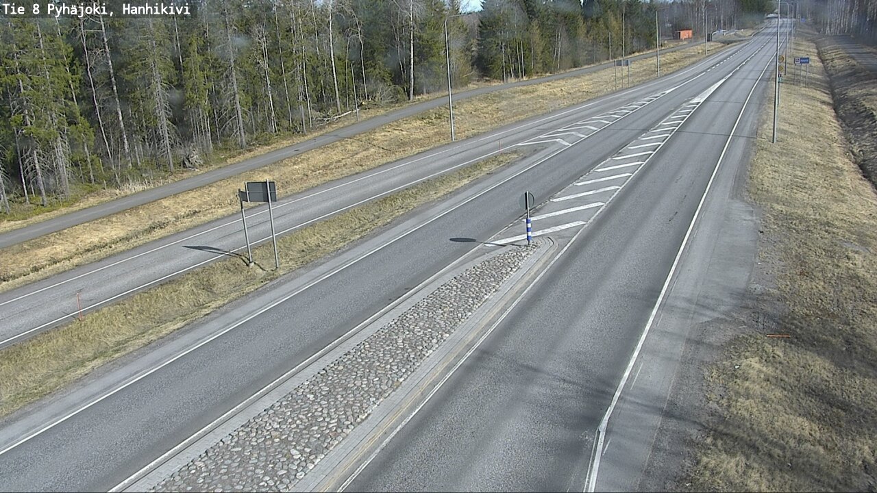 Weather Camera Image Väg 8 Pyhäjoki, Hanhikivi, Pyhäjoki, Pohjois-Pohjanmaa