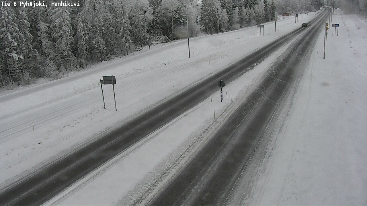 Weather Camera Image Road 8 Pyhäjoki, Hanhikivi, Pyhäjoki, Pohjois-Pohjanmaa