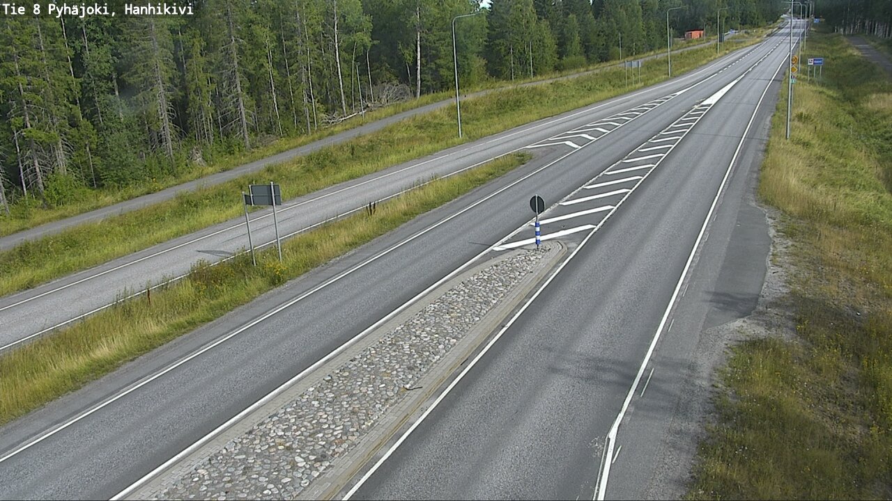 Weather Camera Image Road 8 Pyhäjoki, Hanhikivi, Pyhäjoki, Pohjois-Pohjanmaa