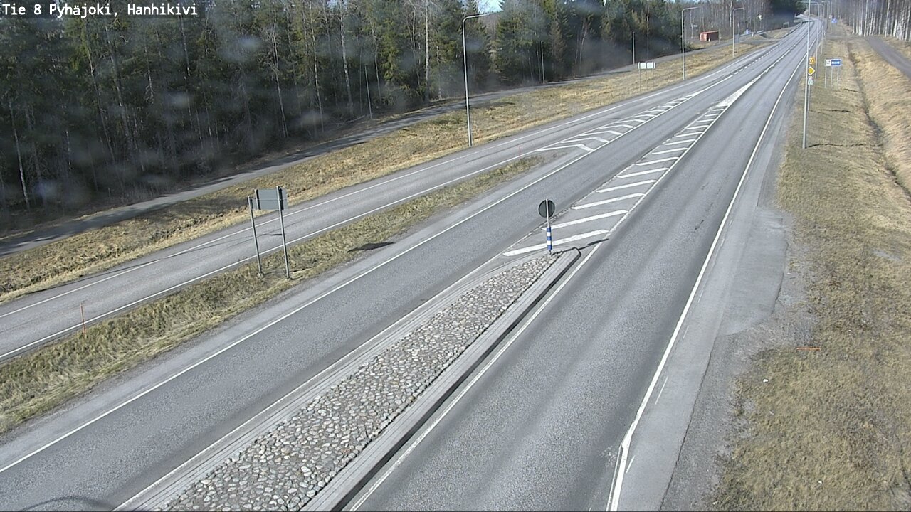 Weather Camera Image Väg 8 Pyhäjoki, Hanhikivi, Pyhäjoki, Pohjois-Pohjanmaa