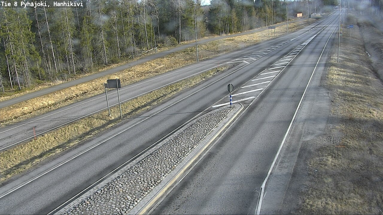 Weather Camera Image Väg 8 Pyhäjoki, Hanhikivi, Pyhäjoki, Pohjois-Pohjanmaa
