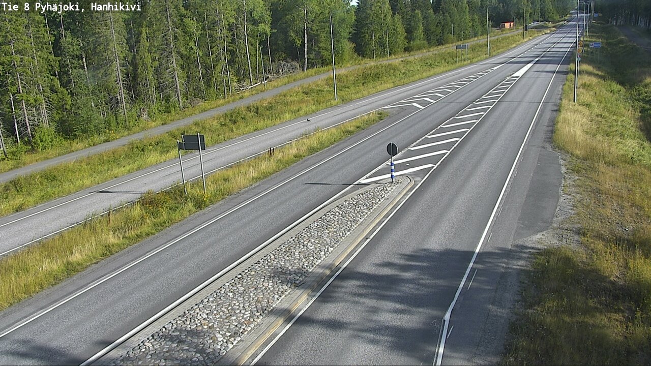 Weather Camera Image Road 8 Pyhäjoki, Hanhikivi, Pyhäjoki, Pohjois-Pohjanmaa