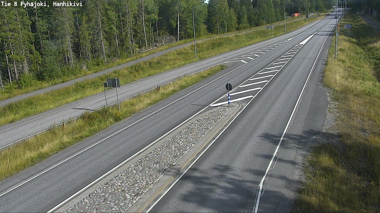 Weather Camera Image Road 8 Pyhäjoki, Hanhikivi, Pyhäjoki, Pohjois-Pohjanmaa