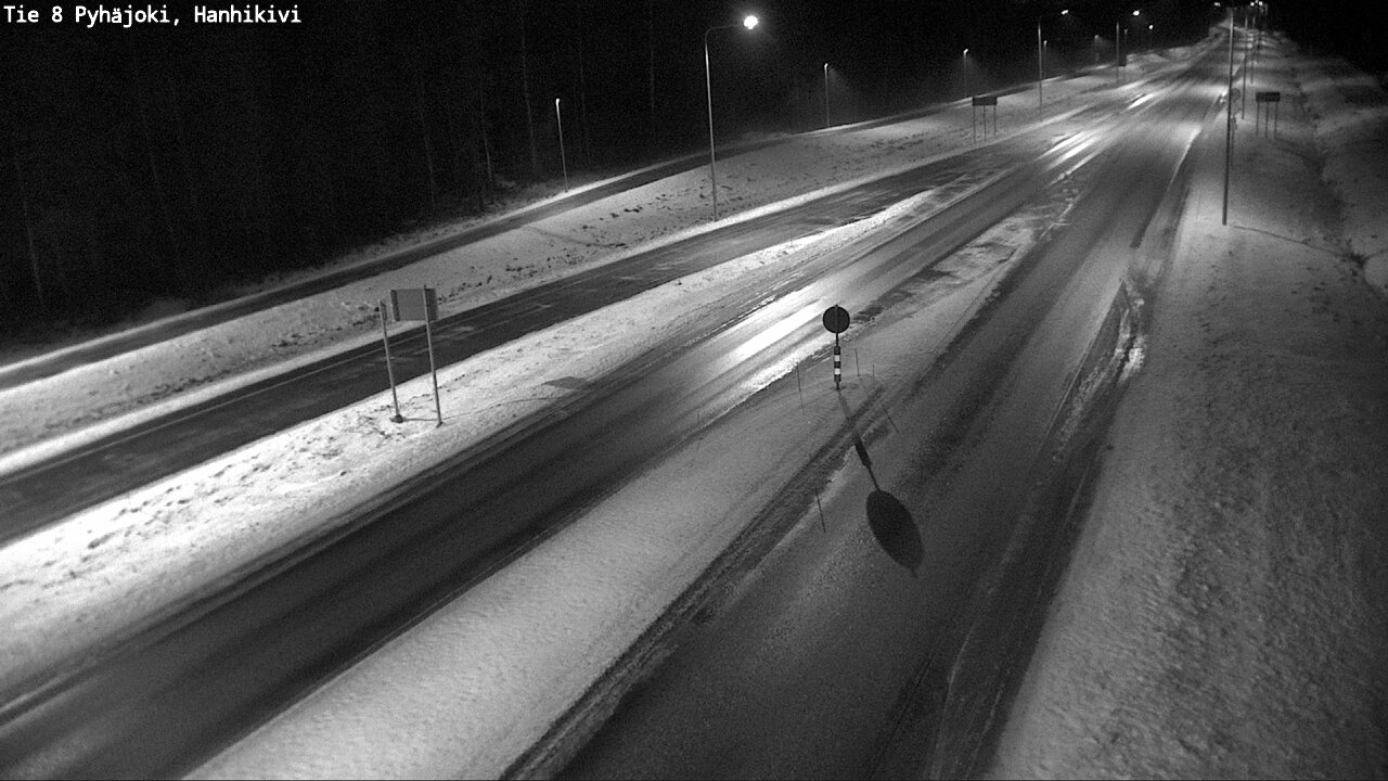 Weather Camera Image Väg 8 Pyhäjoki, Hanhikivi, Pyhäjoki, Pohjois-Pohjanmaa