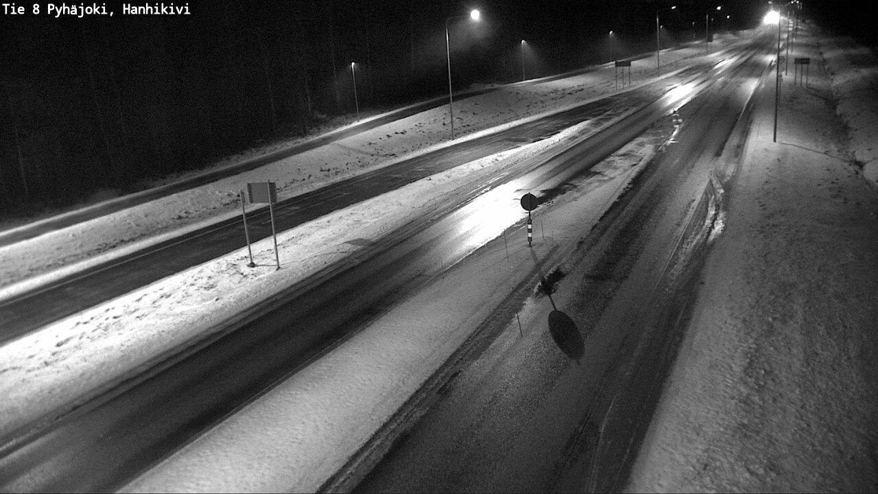Weather Camera Image Väg 8 Pyhäjoki, Hanhikivi, Pyhäjoki, Pohjois-Pohjanmaa