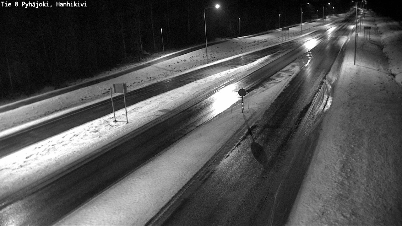 Weather Camera Image Väg 8 Pyhäjoki, Hanhikivi, Pyhäjoki, Pohjois-Pohjanmaa