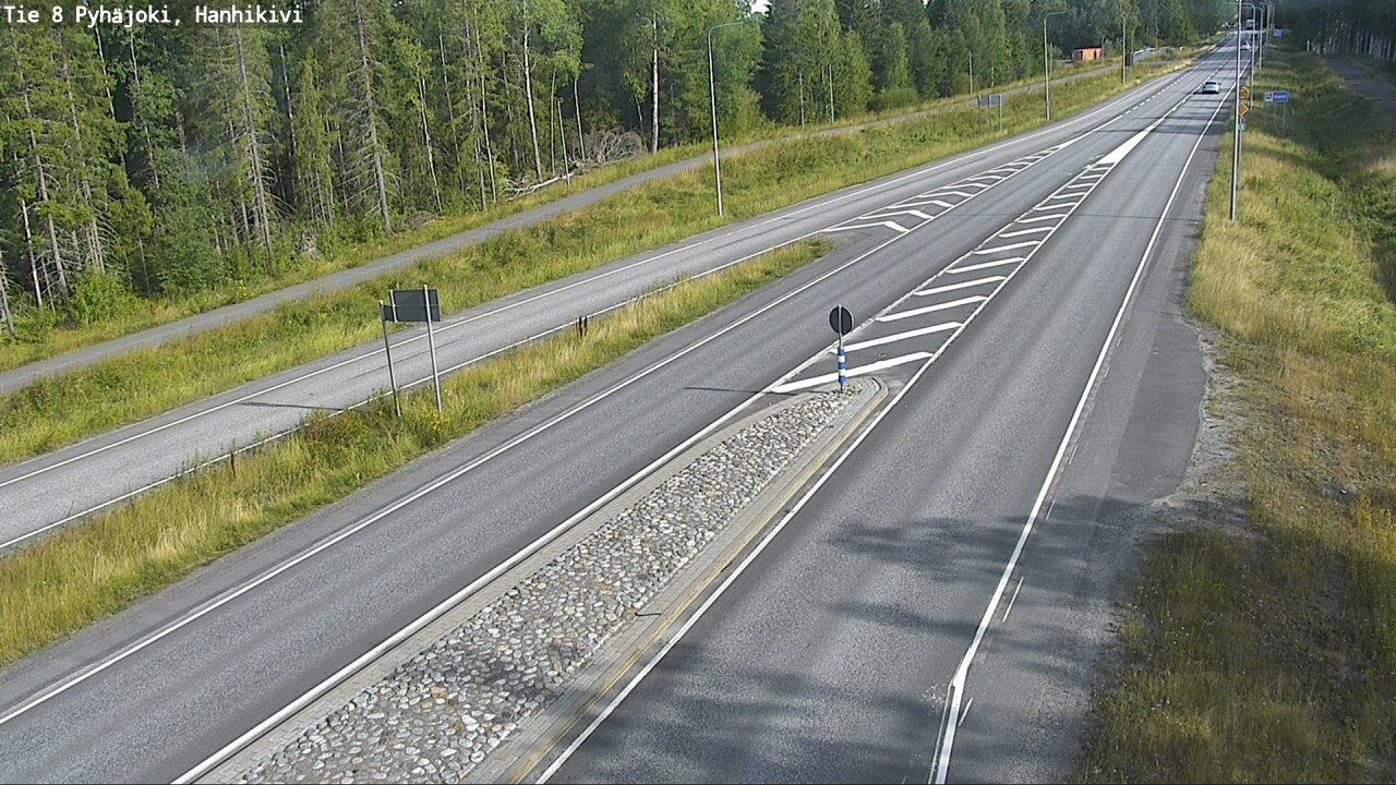 Weather Camera Image Road 8 Pyhäjoki, Hanhikivi, Pyhäjoki, Pohjois-Pohjanmaa