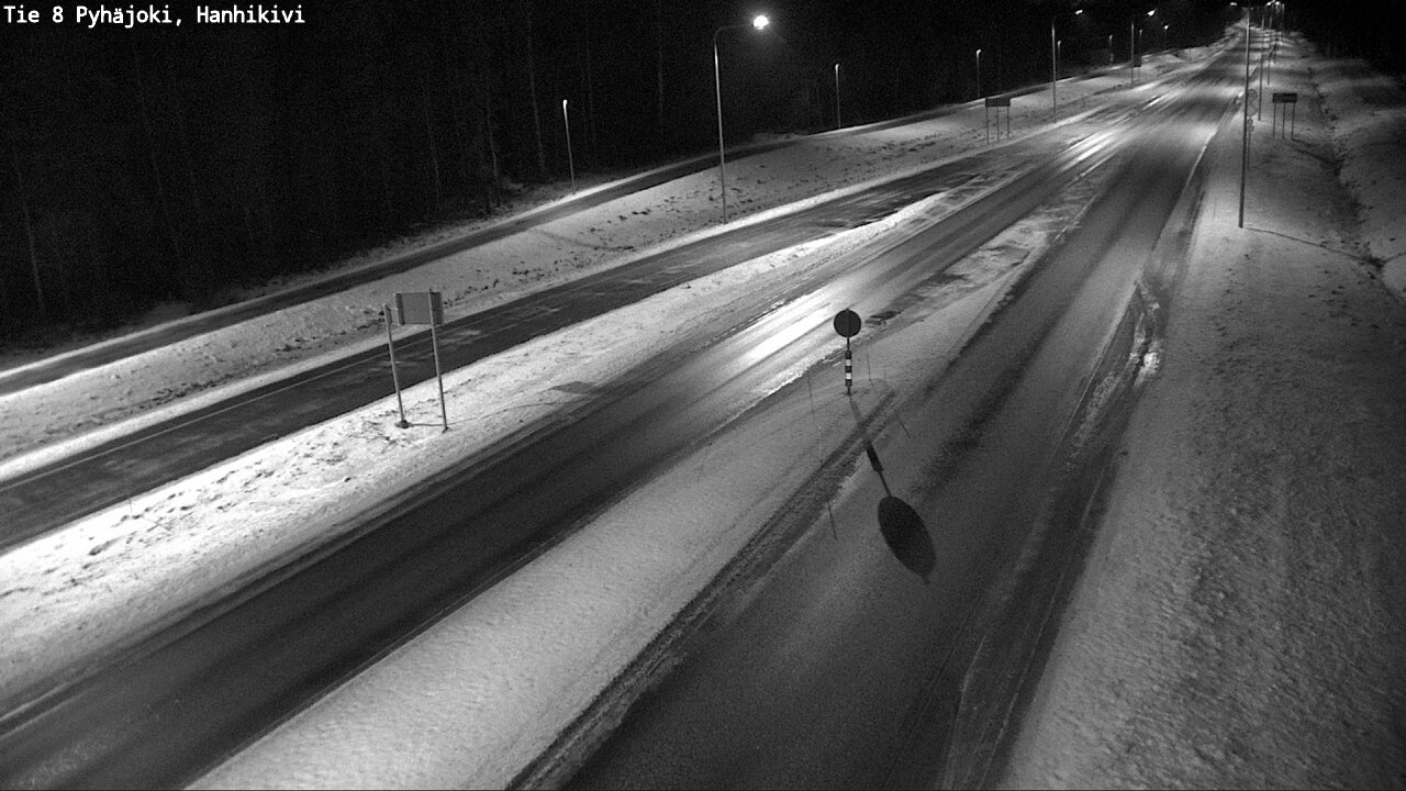 Weather Camera Image Väg 8 Pyhäjoki, Hanhikivi, Pyhäjoki, Pohjois-Pohjanmaa