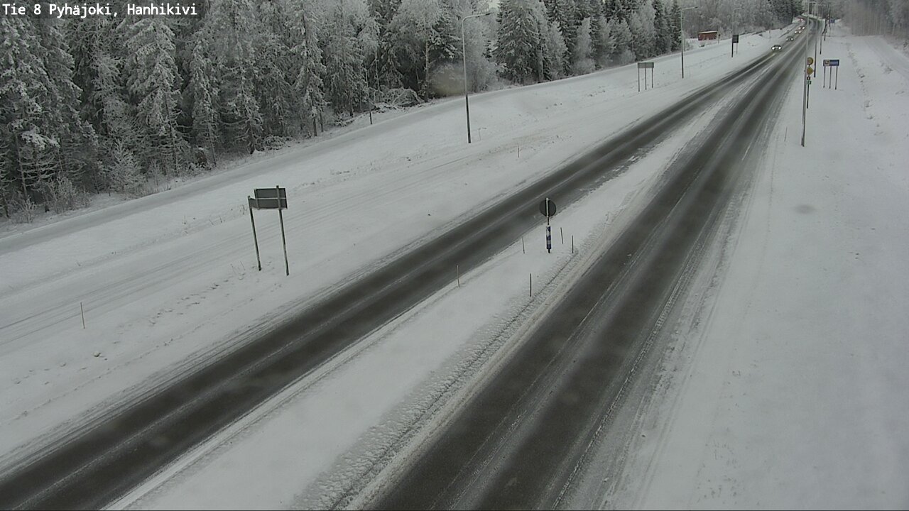 Weather Camera Image Road 8 Pyhäjoki, Hanhikivi, Pyhäjoki, Pohjois-Pohjanmaa