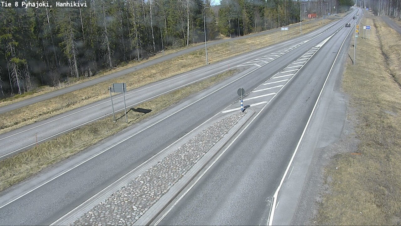 Weather Camera Image Väg 8 Pyhäjoki, Hanhikivi, Pyhäjoki, Pohjois-Pohjanmaa