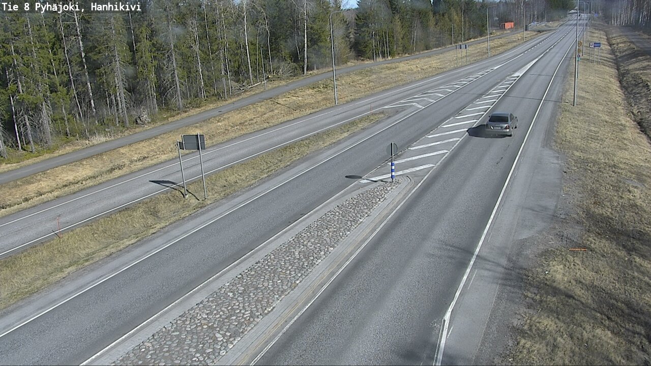 Weather Camera Image Väg 8 Pyhäjoki, Hanhikivi, Pyhäjoki, Pohjois-Pohjanmaa