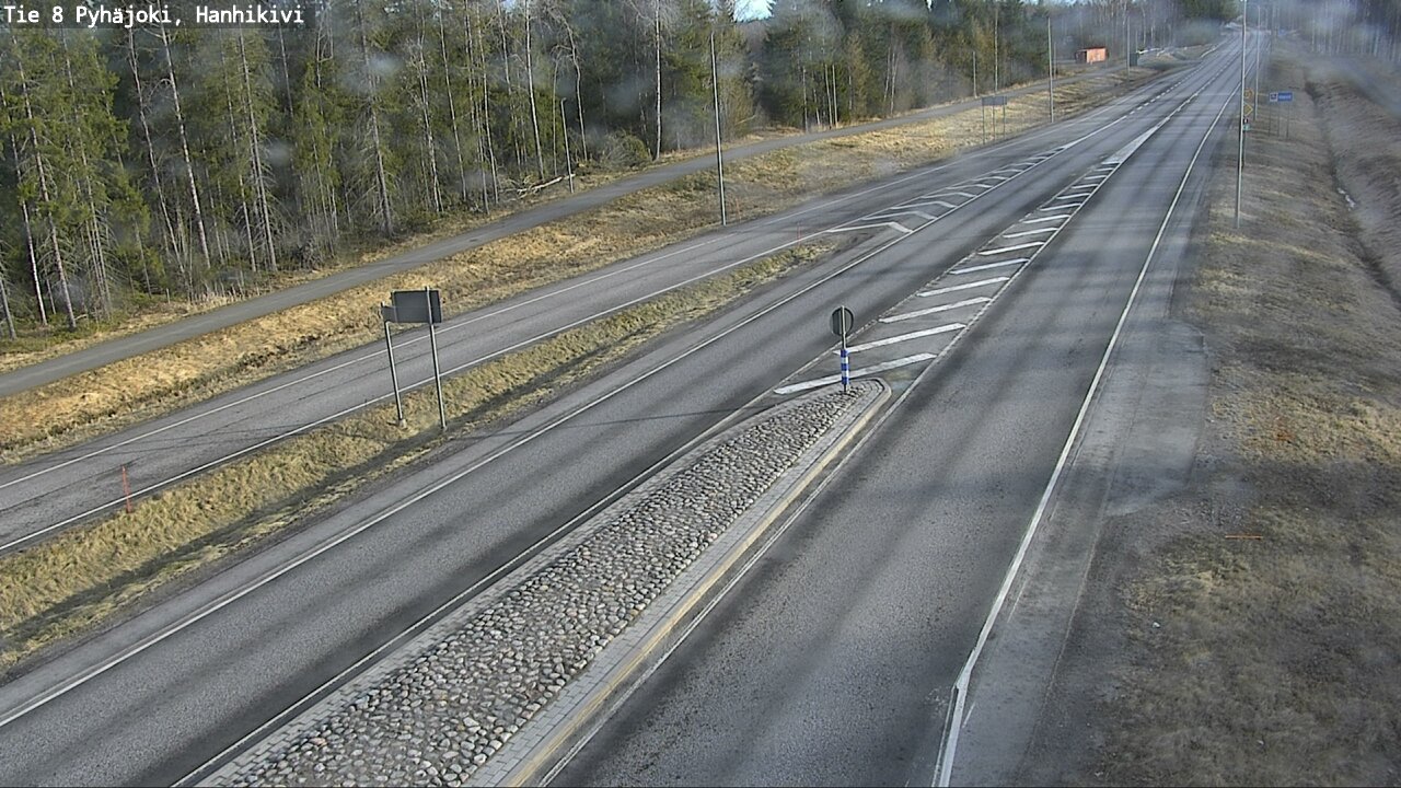 Weather Camera Image Väg 8 Pyhäjoki, Hanhikivi, Pyhäjoki, Pohjois-Pohjanmaa