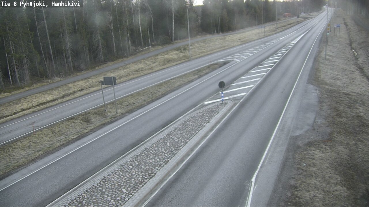 Weather Camera Image Väg 8 Pyhäjoki, Hanhikivi, Pyhäjoki, Pohjois-Pohjanmaa