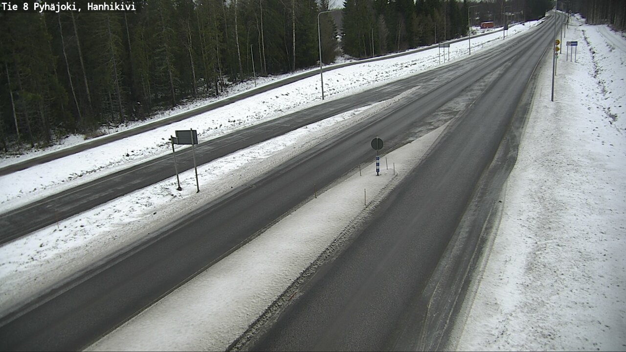 Weather Camera Image Väg 8 Pyhäjoki, Hanhikivi, Pyhäjoki, Pohjois-Pohjanmaa