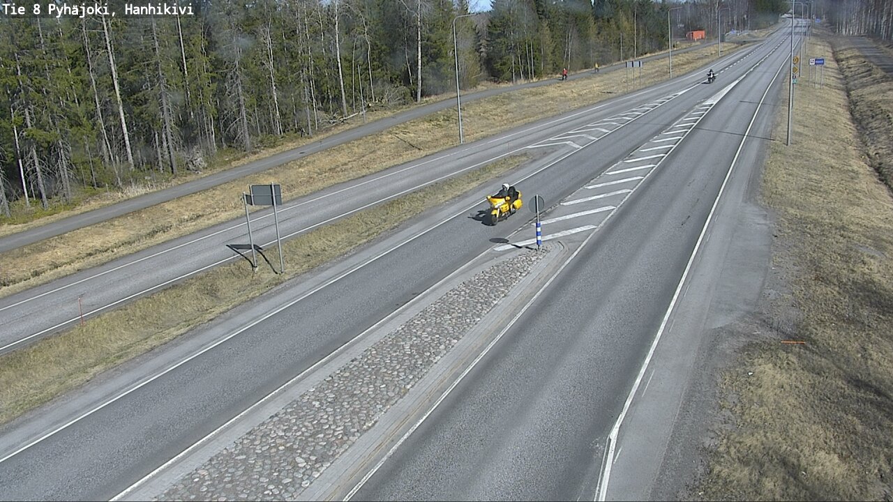 Weather Camera Image Väg 8 Pyhäjoki, Hanhikivi, Pyhäjoki, Pohjois-Pohjanmaa