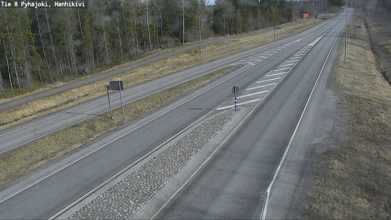 Weather Camera Image Väg 8 Pyhäjoki, Hanhikivi, Pyhäjoki, Pohjois-Pohjanmaa