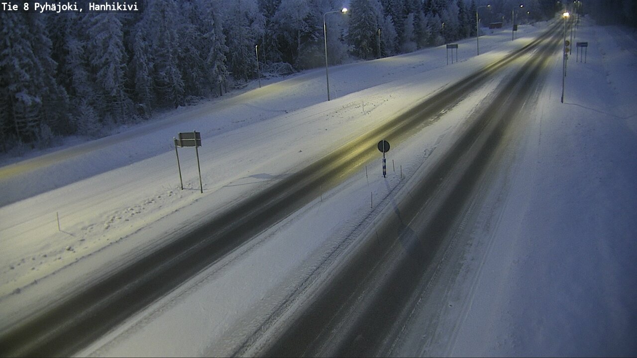 Weather Camera Image Road 8 Pyhäjoki, Hanhikivi, Pyhäjoki, Pohjois-Pohjanmaa