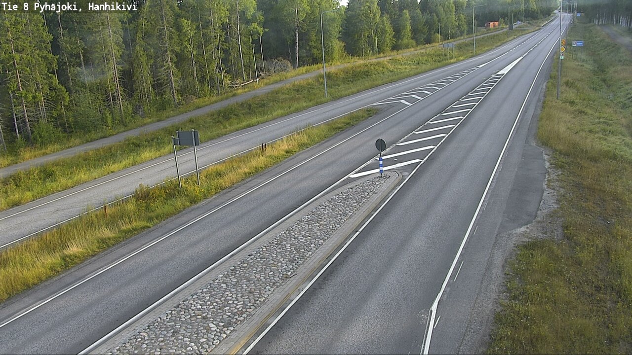Weather Camera Image Road 8 Pyhäjoki, Hanhikivi, Pyhäjoki, Pohjois-Pohjanmaa