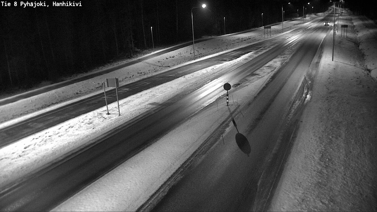 Weather Camera Image Väg 8 Pyhäjoki, Hanhikivi, Pyhäjoki, Pohjois-Pohjanmaa