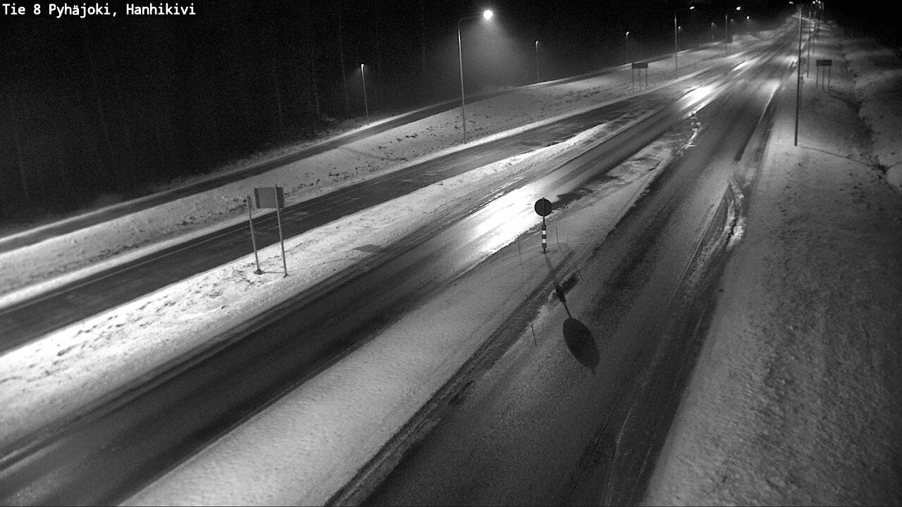 Weather Camera Image Väg 8 Pyhäjoki, Hanhikivi, Pyhäjoki, Pohjois-Pohjanmaa
