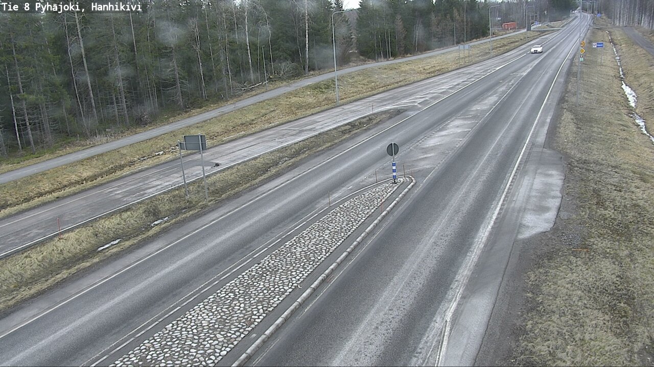 Weather Camera Image Väg 8 Pyhäjoki, Hanhikivi, Pyhäjoki, Pohjois-Pohjanmaa